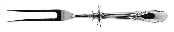 Polly Lawton (Sterling, 1935) Small Carving Fork W/Sterling Guard
