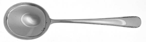 Silver Stream (Sterling, 1934, No Monograms) Round Bowl Soup Spoon (Gumbo)