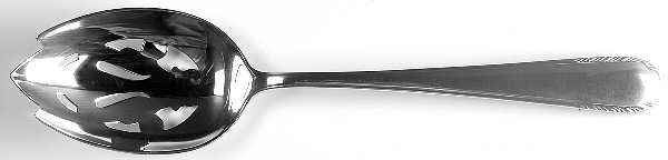 Silver Stream (Sterling, 1934, No Monograms) Pierced Tablespoon (Serving Spoon)