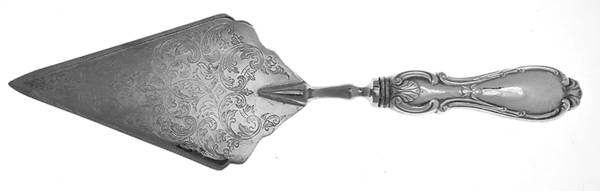 Orleans (STERLING) Pie and Cake Server with Silverplate Blade