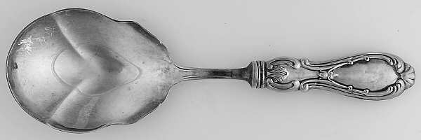 Orleans (STERLING) Casserole Spoon with Silverplate Shell Bowl