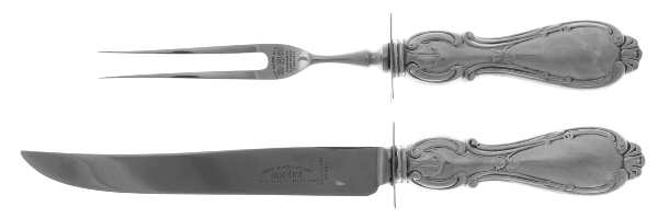 Orleans (STERLING) Small Steak 2-Piece Carving Set w/Stainless Blade
