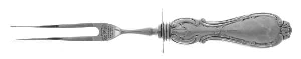 Orleans (STERLING) Small Steak Carving Fork with Stainless Prongs