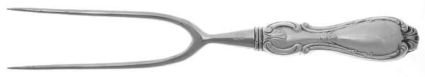 Orleans (STERLING) Small Steak Carving Fork with Stainless Prongs