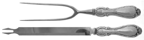 Orleans (STERLING) Small 2-Piece Steak Carving Set w/Stainless Blade