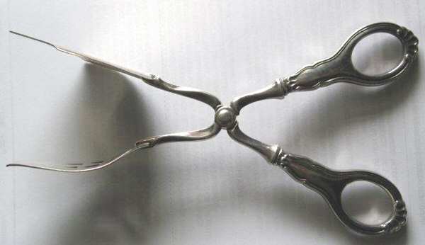 Martha  Sterling Handle Salad Tongs, Silverplate Tongs