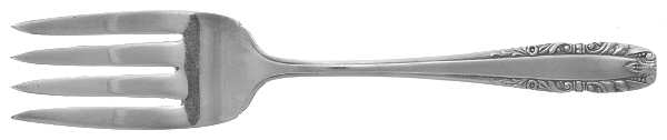 MCG2 (Silverplate) Small Solid Cold Meat Serving Fork