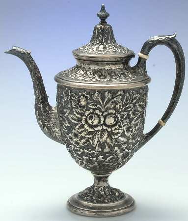 Southern Rose-Chased (Sterling, Hollowware) by Manchester
