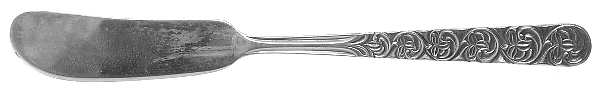 MRT6 (SILVERPLATE) Flat Handle Butter Spreader