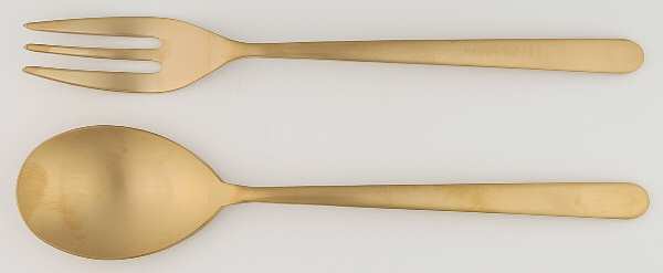 Meret (Gold Electroplate) Solid Serving Set