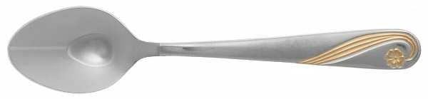 M4S2 (Stainless, Gold Acct, 18-0) Demitasse Spoon by Maas Silver