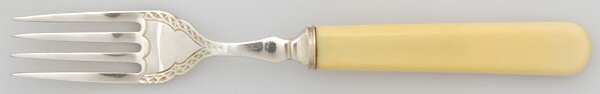 M5S1 (Silverplate) Individual Hollow Fish Fork w/Silverplate Tines by Mathers & Son