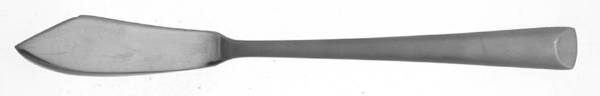 MFS8 (Stainless, Frosted Handle) Flat Handle Master Butter Knife