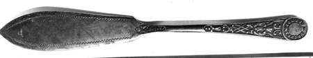 M5K1 (Silverplate) Flat Handle Master Butter Knife by Mackay Cunningham&Co