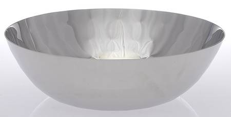 Luna (Stainless, Hollowware) 8" Round Bowl by Mary Jurek Design