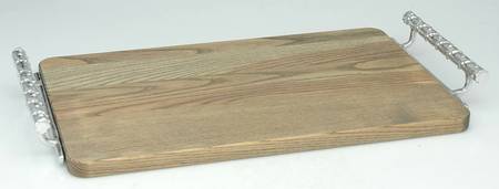 Sueno (Aluminum, Hollowware) 19" Rectangular Wood Tray