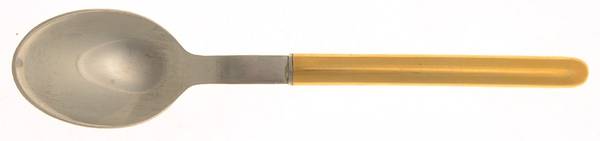 Mono Oval Gold (Stainless, Gold Acct) Place/Oval Soup Spoon by Mono