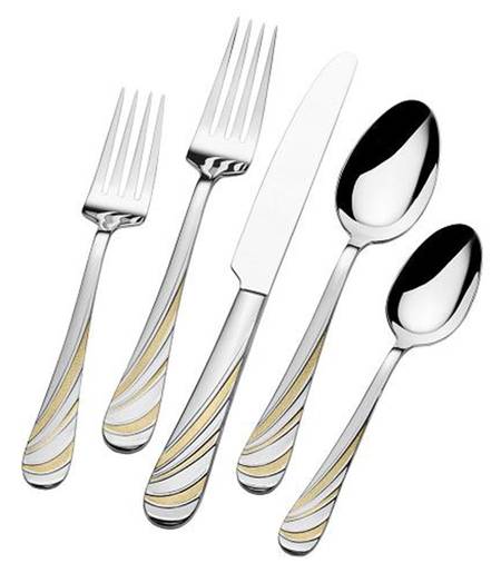 Swirl Gold Accent (Stainless) by Mikasa