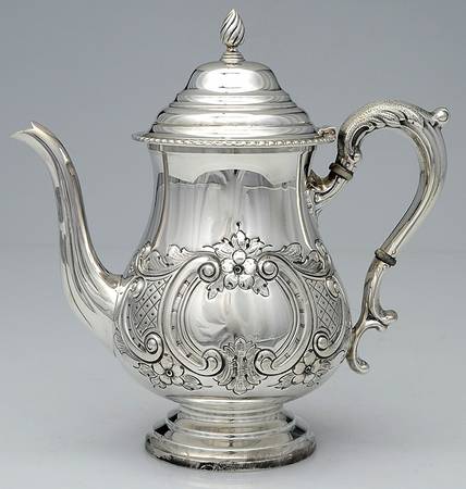 225 (Sterling, Hollowware) Teapot by Michael C Fina