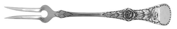 Flat Rose (Silverplate) Seafood Fork by Magnus Aase (Norway)