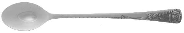 Rosetta (Stainless) Iced Tea Spoon by Noritake Silver