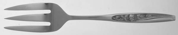 Embrace (Stainless) Medium Solid Cold Meat Serving Fork