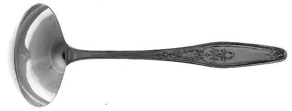 Twenty (Silverplate) Solid Gravy Ladle by National Silver Co