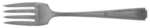 Doric (Silverplate) Individual Salad Fork by National Silver Co