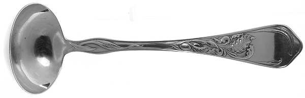 Iris (Silverplate, 1902) Solid Piece Cream Ladle by National Silver Co