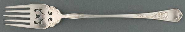 Iris (Silverplate, 1902) Cake Serving Fork by National Silver Co