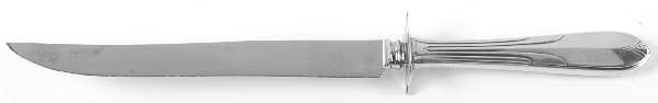 Overture (Sterling, 1936, No Monograms) Large Stainless Blade Roast Carving Knife by National Silver Co