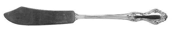 Princess Elizabeth (Sterling, 1942) Flat Handle Master Butter Knife by National Silver Co