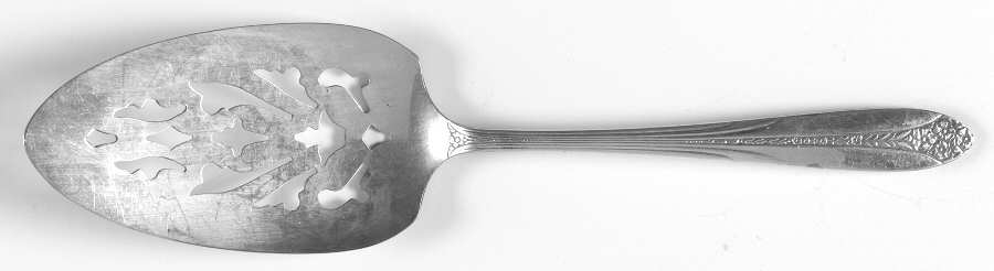 Princess Royal (Silverplate, 1930) Solid Pierced Pie Server by National Silver Co