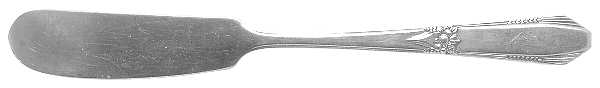 Laurier (Sterling) Flat Handle Butter Spreader