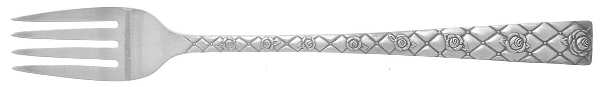 Rose Marie (Silverplate, 1952) Grille Fork (Viande) by National Silver Co