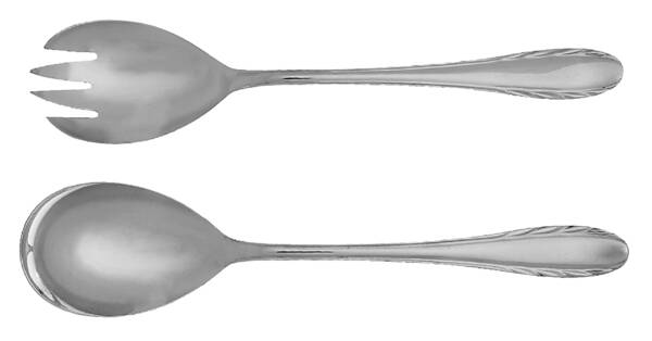 Wheat (Silverplate) (2 Pc) Solid Salad Set