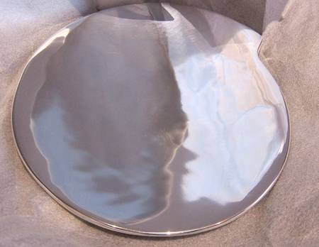 Spiral (Hollowware, Metal) 11" Round Tray by Nambe
