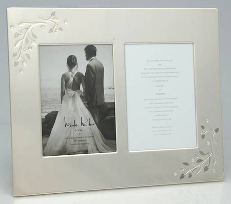 Shimmer (Silverplate, Hollowware) Double Invitation Frame