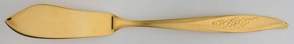 Gold Vassar (Gold Electroplate) Flat Handle Master Butter Knife