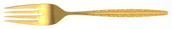 Golden Dunham (Gold Electroplate) Individual Salad Fork by National Stainless