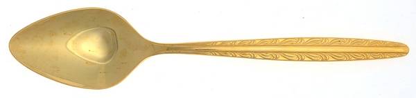 Golden Dunham (Gold Electroplate) Place/Oval Soup Spoon by National Stainless