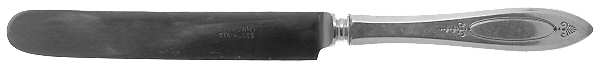 Adam (Silverplate, 1917) Blunt Hollow Handle Knife W/Bolster