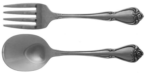 Arbor Rose-True Rose (Stainless) 2 Pc Baby Set (BF, BS)