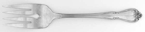 Arbor Rose-True Rose (Stainless) Medium Solid Cold Meat Serving Fork by Oneida Silver