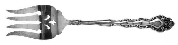 Beethoven (Silverplate, 1971) Medium Solid Cold Meat Serving Fork by Oneida Silver