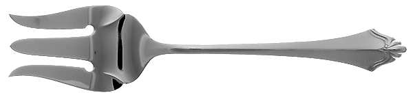 Belcourt (Silverplate, 1989) Medium Solid Cold Meat Serving Fork by Oneida Silver
