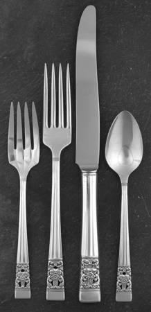 Coronation (Silverplate, 1936, No Mono) 4 Piece Place Setting