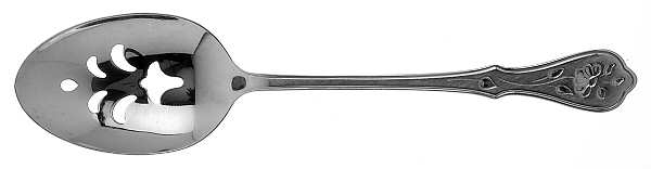 Dighton Rose (Stainless) Pierced Tablespoon (Serving Spoon)