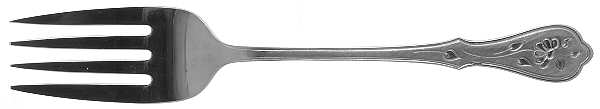 Dighton Rose (Stainless) Medium Solid Cold Meat Serving Fork