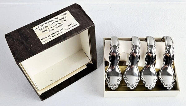 Dover (Stainless) Napkin Ring - Set of 4